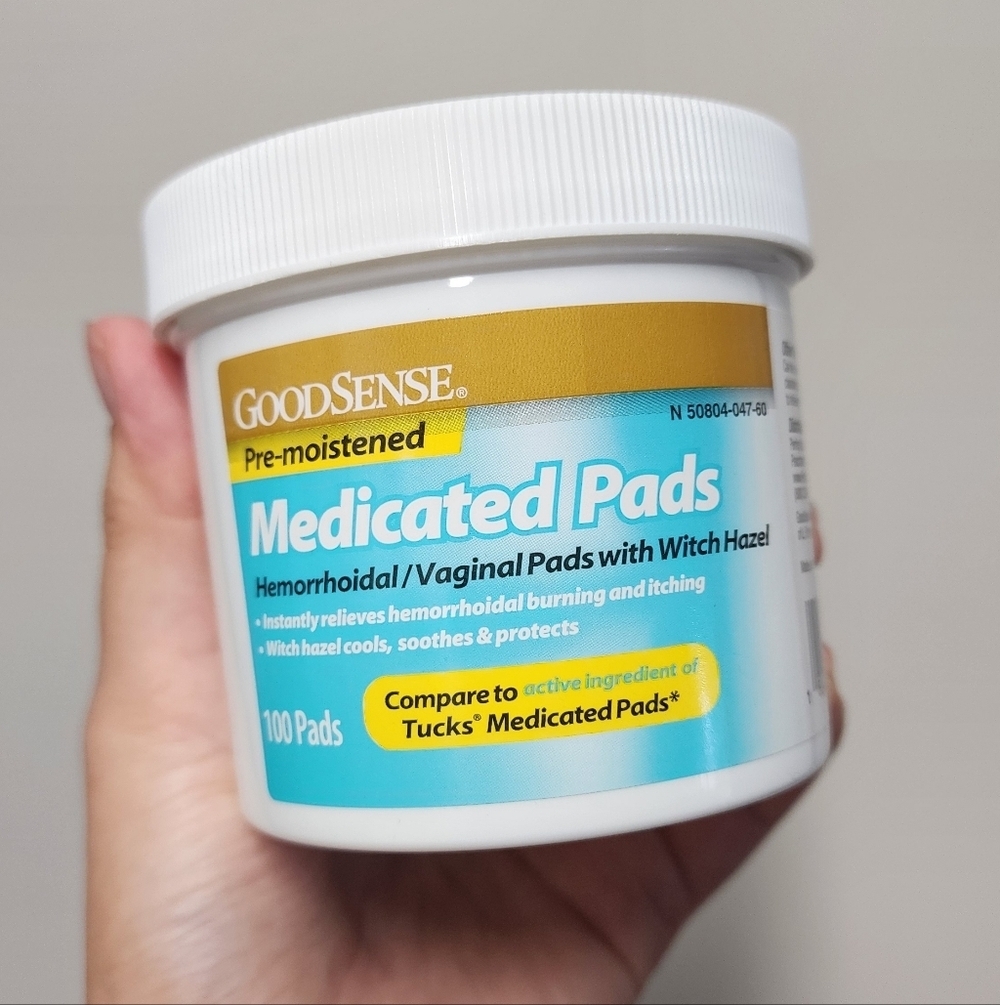 Goodsense Medicated Witch Hazel Pads New